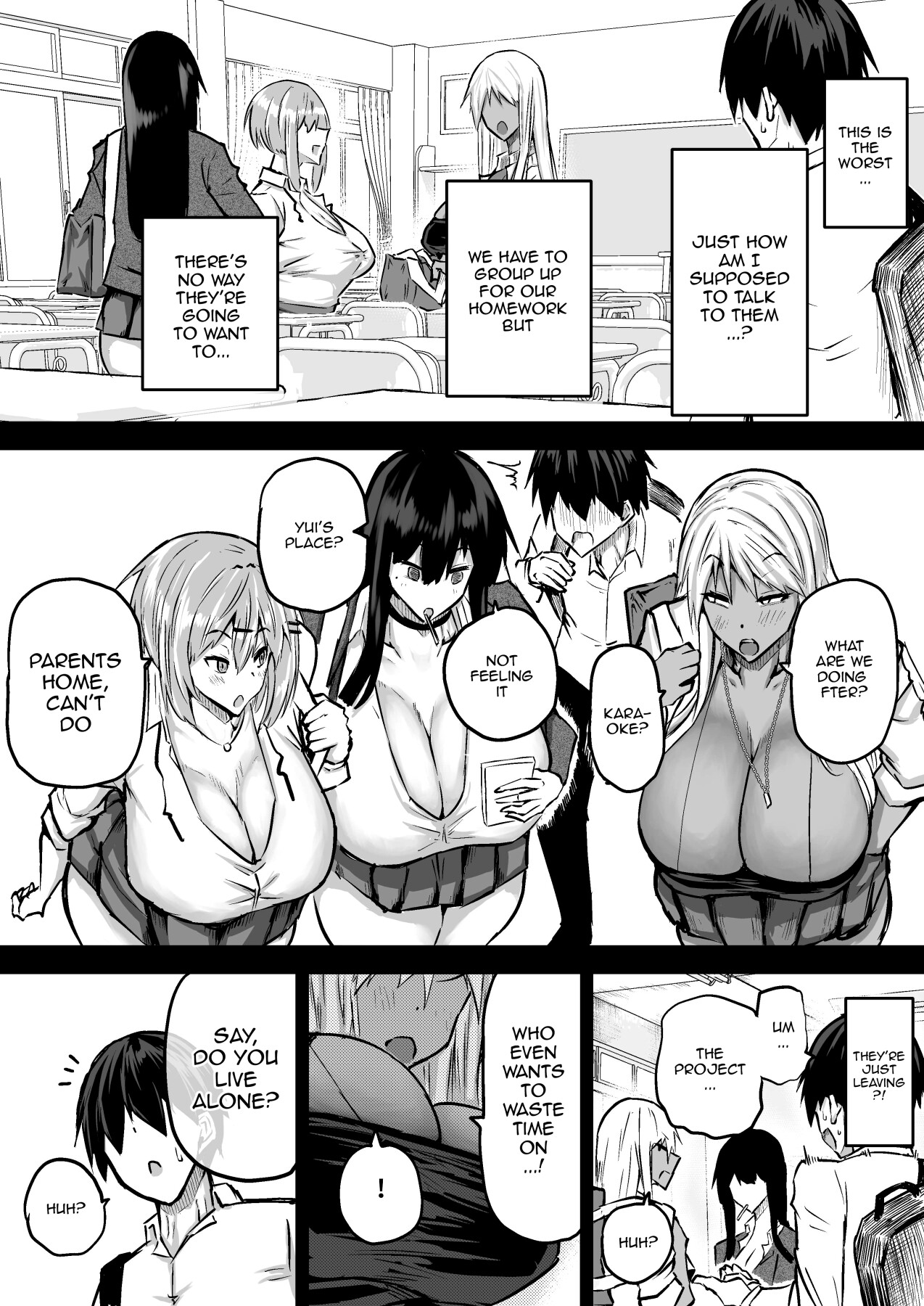 Hentai Manga Comic-The Huge Tittied Gals That Suck Everything Out Of Me-Read-3